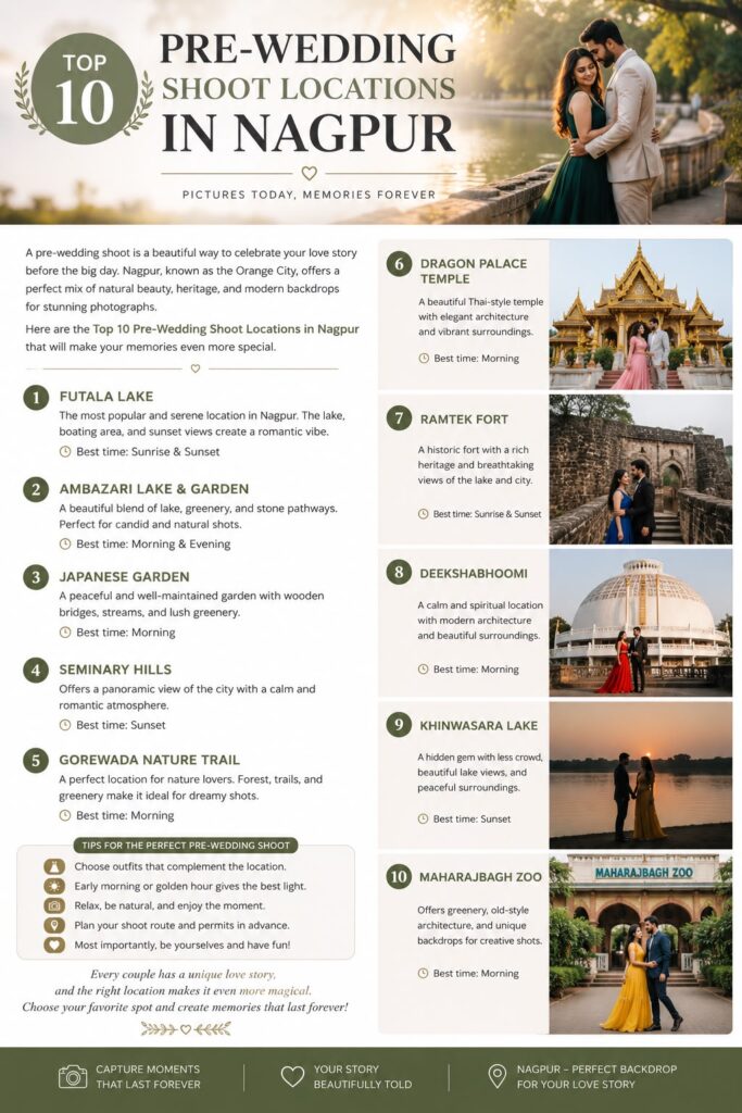 Top 10 Pre-Wedding Shoot Locations in Nagpur (2026 Guide)